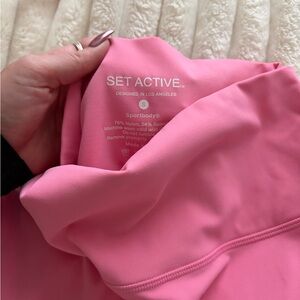 SET Active Bubblegum Pink Flare Legging